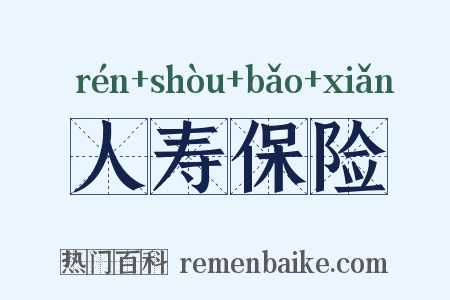 人寿保险是什么意思的图片